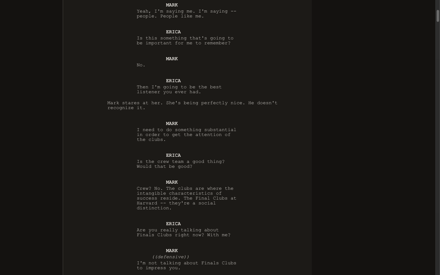Free Screenwriter editor with scene list, progress timeline, and writing area